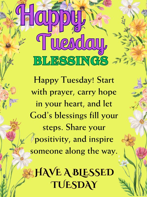 Happy Tuesday blessings Images