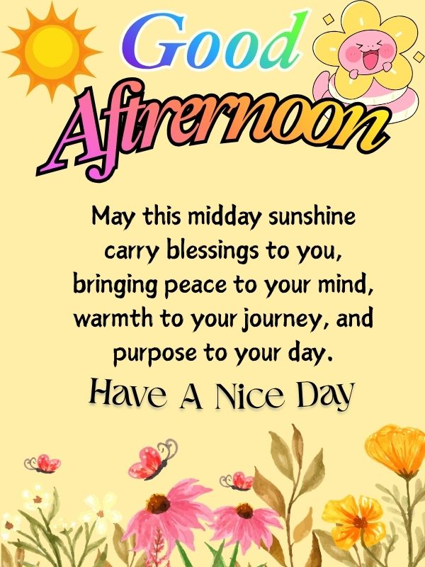 Good afternoon Blessings