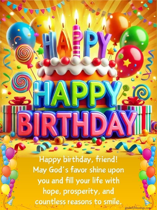 birthday blessing for a friend