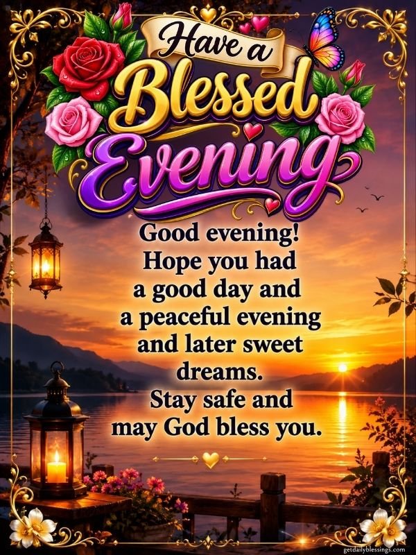 BLESSED EVENING IMAGES