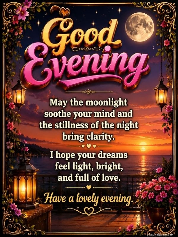 Blessed evening images