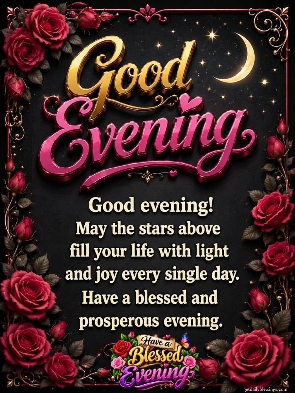 Good evening blessings