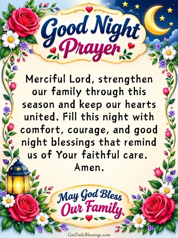Night prayer for family